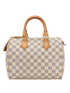 Speedy 25, &pound;695, Handbags, White, Canvas, Back view